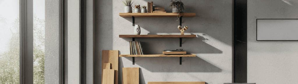 Custom Timber Floating Shelves - Sizing, Timber Types & What Works