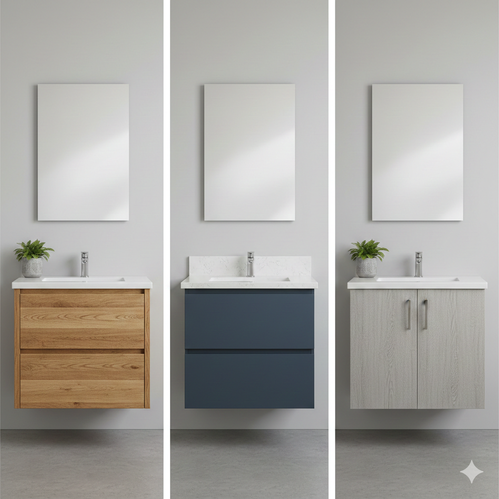 Bathroom vanity materials